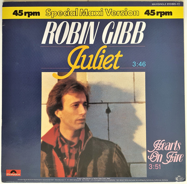Robin Gibb : Juliet (12", Maxi)
