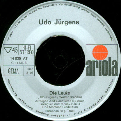 Udo Jürgens : Lieb Vaterland (7", Single)