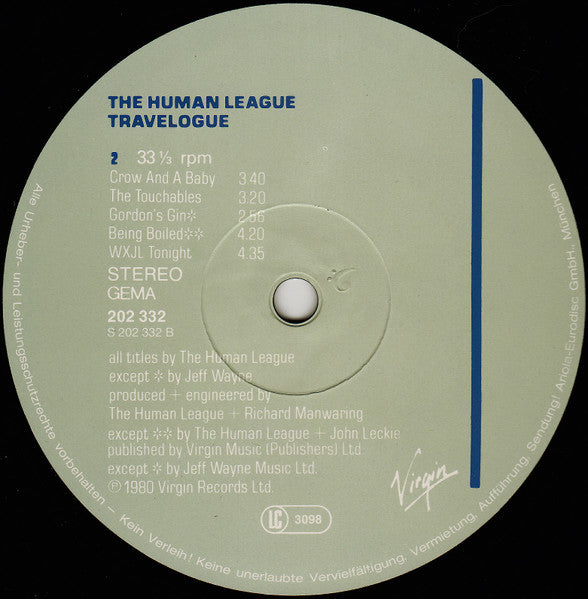 The Human League : Travelogue (LP, Album, RP)