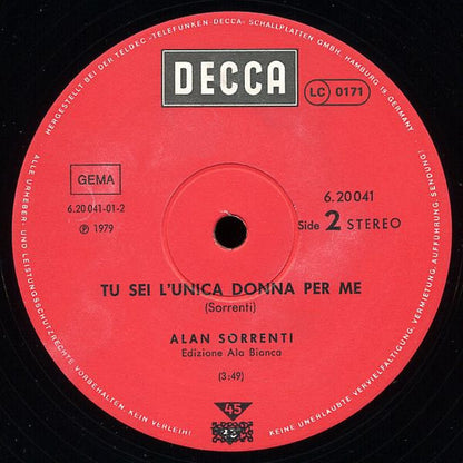 Alan Sorrenti : Love Fever (12")