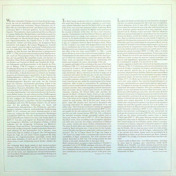J. S. Bach* - Nikolaus Harnoncourt, Kurt Equiluz, Max van Egmond, Wiener Sängerknaben*, Chorus Viennensis, Concentus Musicus Wien : Messe In H-Moll, BWV 232 - Mass In B Minor - Messe En Si Mineur (2xLP, Album, RE, Gat)