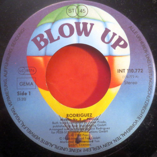 José Rodriguez (9) : Mambo (7", Single, Pos)