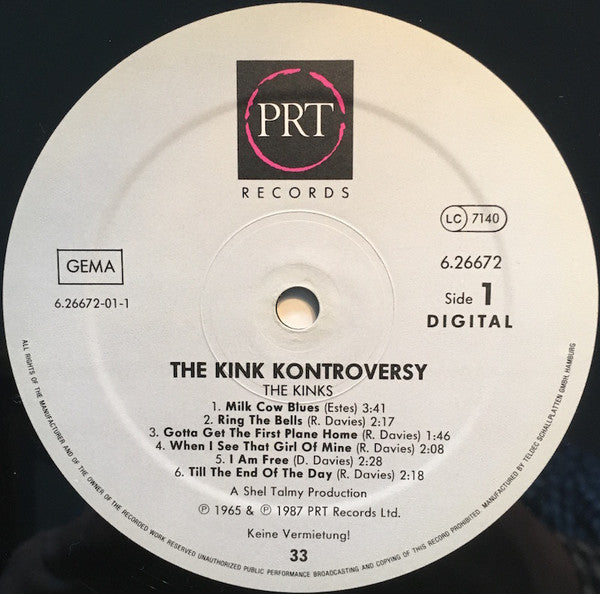 The Kinks : The Kink Kontroversy (LP, Album, Mono, RE)