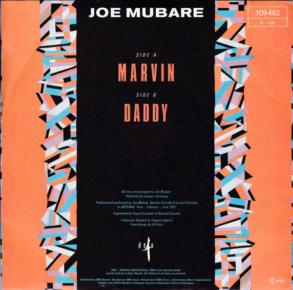 Joe Mubare : Marvin (7", Single)