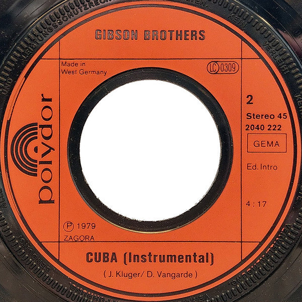 Gibson Brothers : Cuba (7", Single)