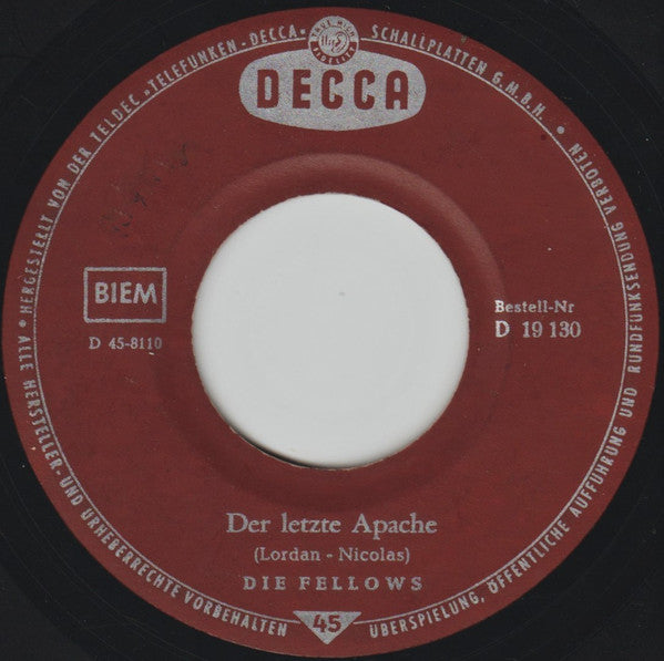 Die Fellows : Ramona / Der Letzte Apache (7", Single)