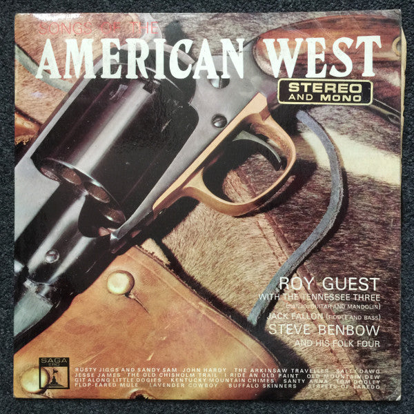 Roy Guest With  The Tennessee Three, Jack Fallon, Steve Benbow And His Folk Four : Songs Of The American West (LP, Mono)