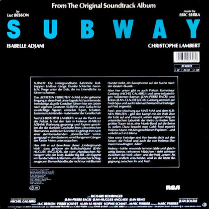 Eric Serra : Subway (12", Maxi)