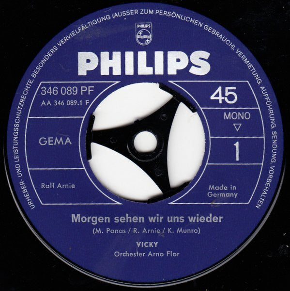 Vicky Leandros : Morgen Sehen Wir Uns Wieder / Gib Mir Die Hand (7", Single, Mono)