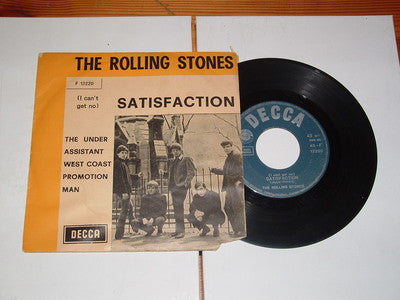 The Rolling Stones : (I Can't Get No) Satisfaction (7", Single, Yel)