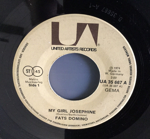 Fats Domino : My Girl Josephine (7", Single)