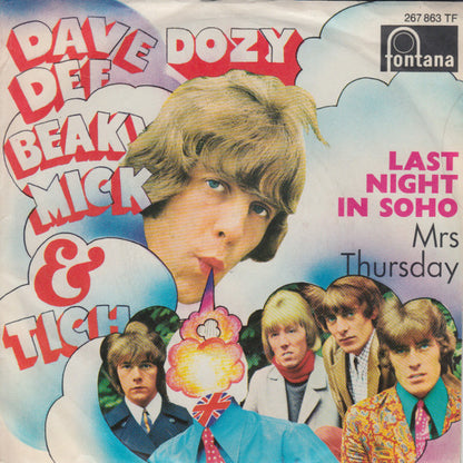 Dave Dee, Dozy, Beaky, Mick & Tich : Last Night In Soho (7", Single, Mono)
