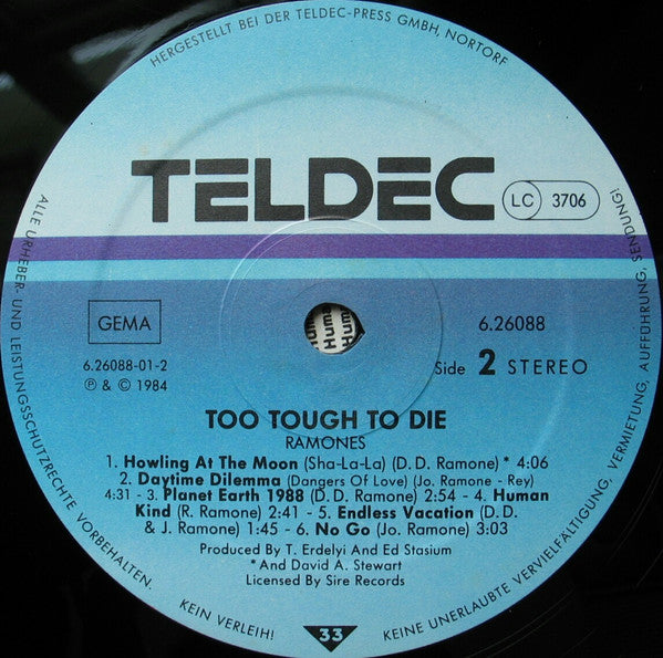 Ramones : Too Tough To Die (LP, Album)