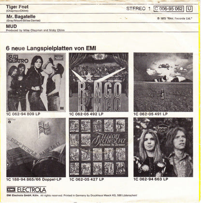 Mud : Tiger Feet (7", Single)