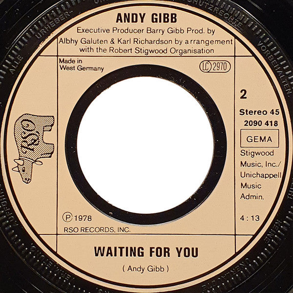 Andy Gibb : Desire (7", Single)