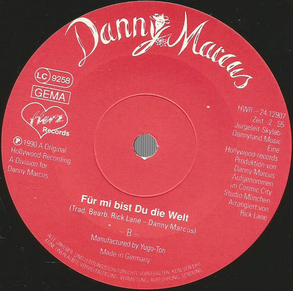 Danny Marcus : Drum Reißt's Olle Grenzen Nieder (7", Single)