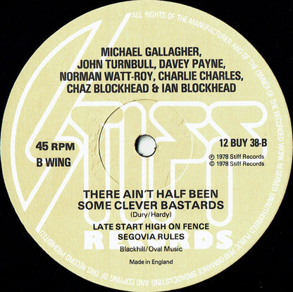 Ian & The Blockheads* : Hit Me With Your Rhythm Stick (12", Single, RE, RP)
