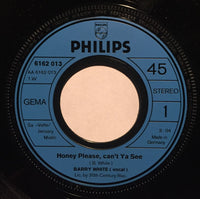 Barry White : Honey Please, Can't Ya See (7", Single)