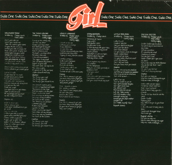 Girl (2) : Sheer Greed (LP, Album)