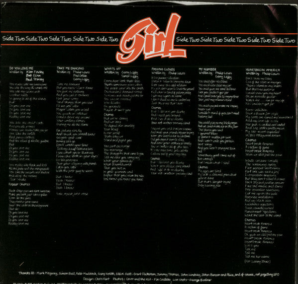 Girl (2) : Sheer Greed (LP, Album)