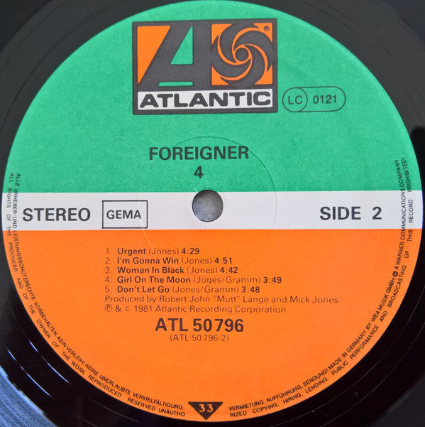 Foreigner : 4 (LP, Album)