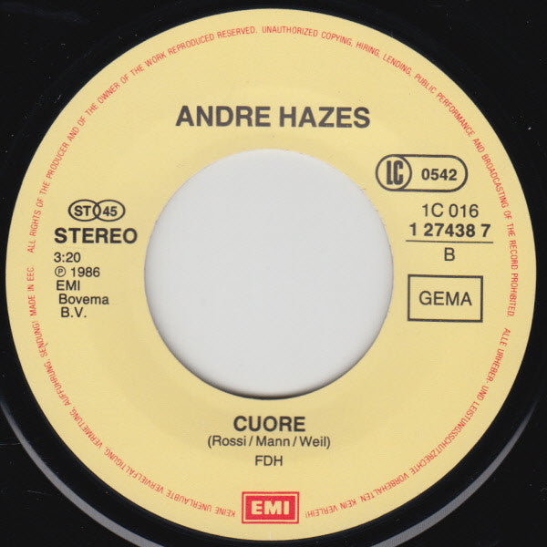 André Hazes : Buona Sera / Oh Marie (7", Single)