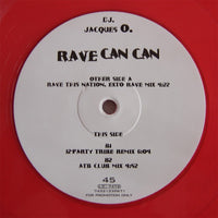 DJ. Jacques O.* : Rave Can Can (12", Promo, Red)