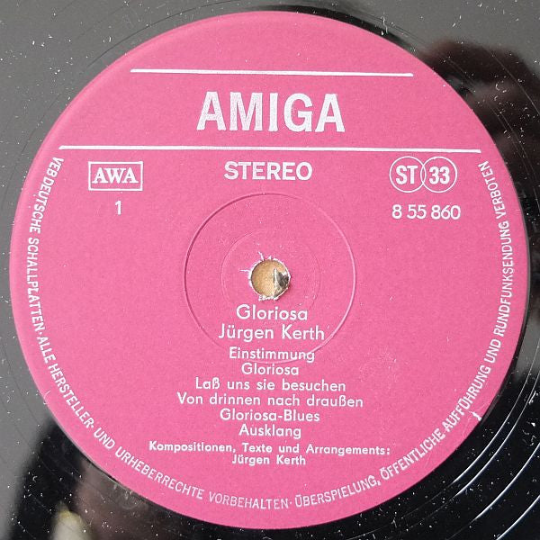 Jürgen Kerth : Gloriosa (LP, Album, Red)