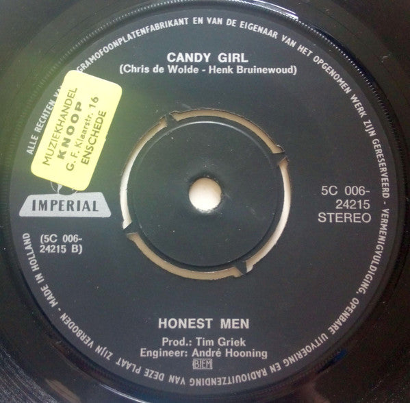 Honest Men : Sweet Sally / Candy Girl (7", Single)