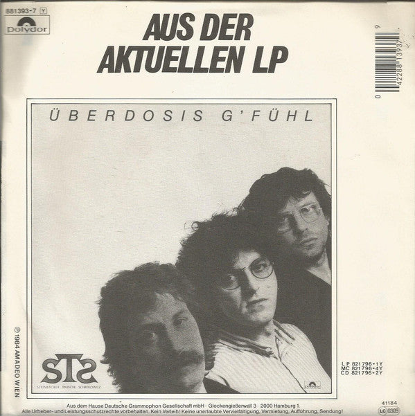 STS (3) : Überdosis G' Fühl (7", Single)