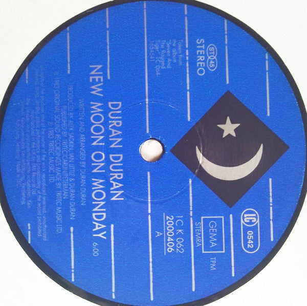 Duran Duran : New Moon On Monday (12", Maxi)
