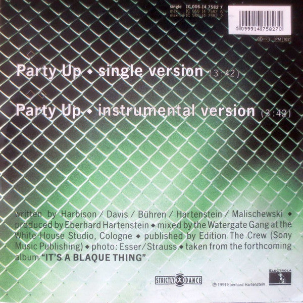 Blaque : Party Up (7", Single)