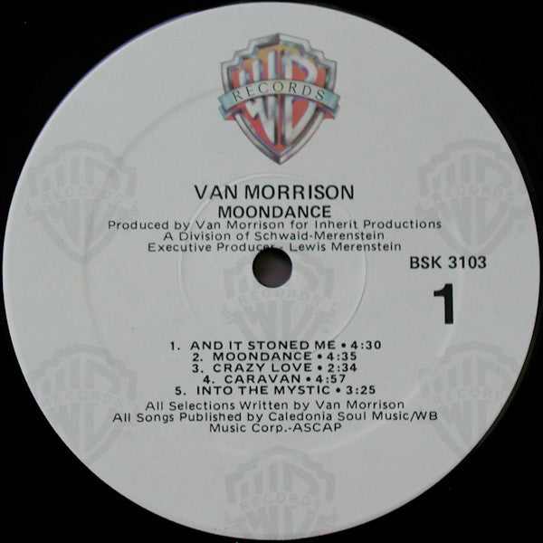 Van Morrison : Moondance (LP, Album, RE, RP, Bar)