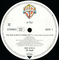 a-ha : The Sun Always Shines On T.V. (12", Maxi, Pos)