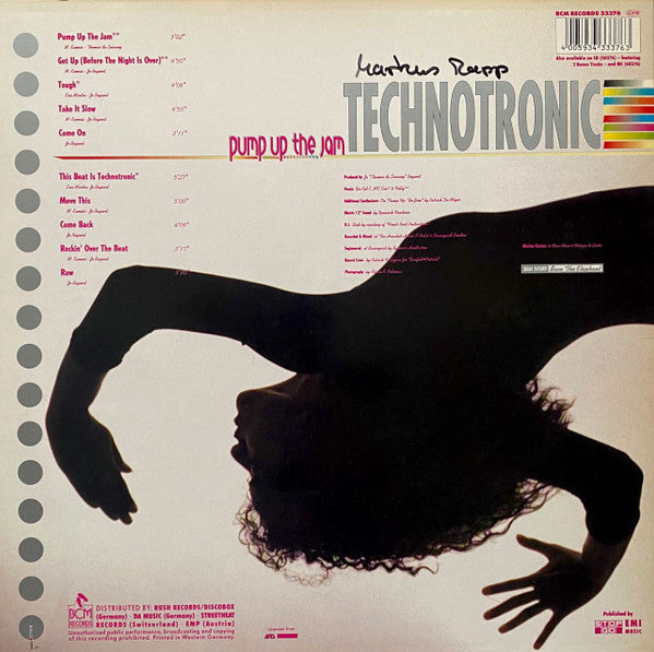 Technotronic : Pump Up The Jam (LP, Album, RE)