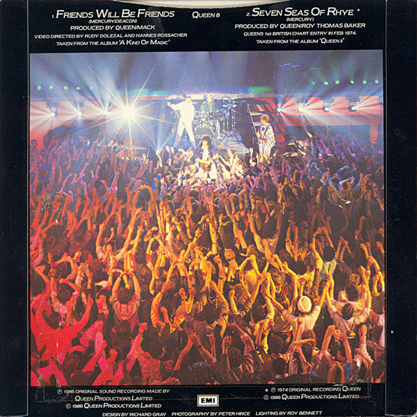 Queen : Friends Will Be Friends (7", Single, Car)