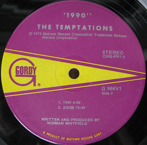 The Temptations : 1990 (LP, Album, Ind)