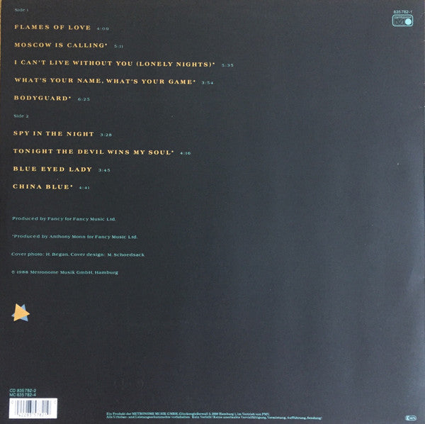 Fancy : Flames Of Love (LP, Album)