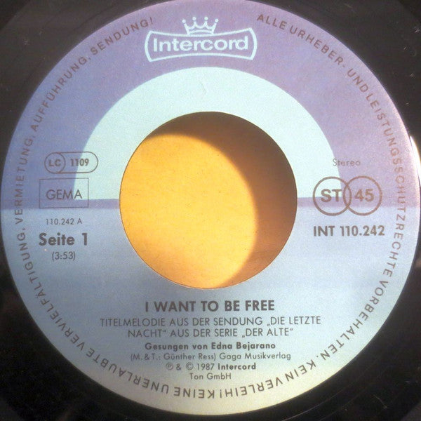 Edna Bejarano : I Want To Be Free (7", Single)