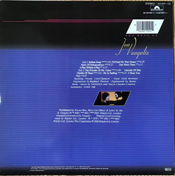 Jon & Vangelis : The Best Of Jon And Vangelis (LP, Comp, RP)