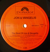 Jon & Vangelis : The Best Of Jon And Vangelis (LP, Comp, RP)