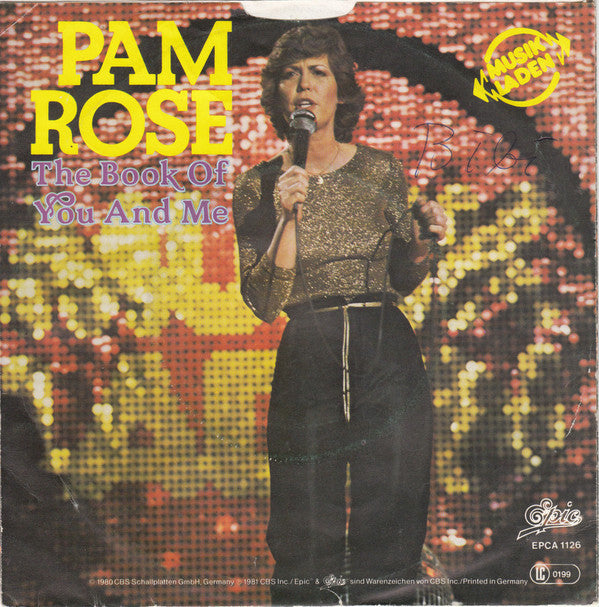 Pam Rose : The Book Of You And Me (7", Single)