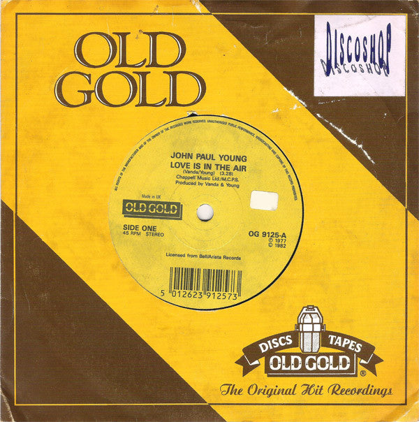John Paul Young : Love Is In The Air (7", Single)