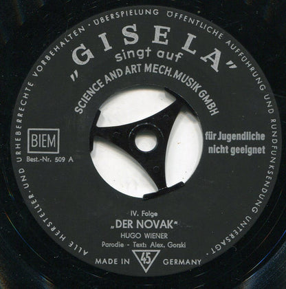 Gisela Jonas : Aber Der Novak Lässt Mich Nicht Verkommen (7", EP)
