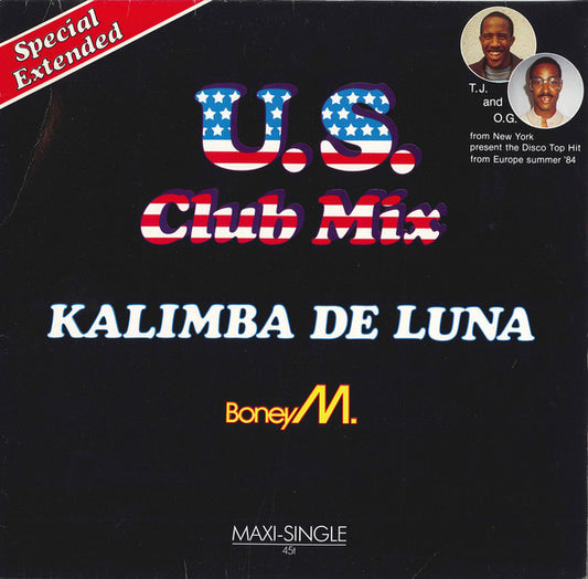 Boney M. : Kalimba De Luna (Special Extended U.S. Club Mix) (12", Maxi, Blu)