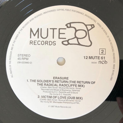 Erasure : Victim Of Love (Remix) (12", Single)