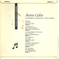 Maria Callas / Giuseppe di Stefano : Rigoletto: Caro Nome / La Donna È Mobile (7")