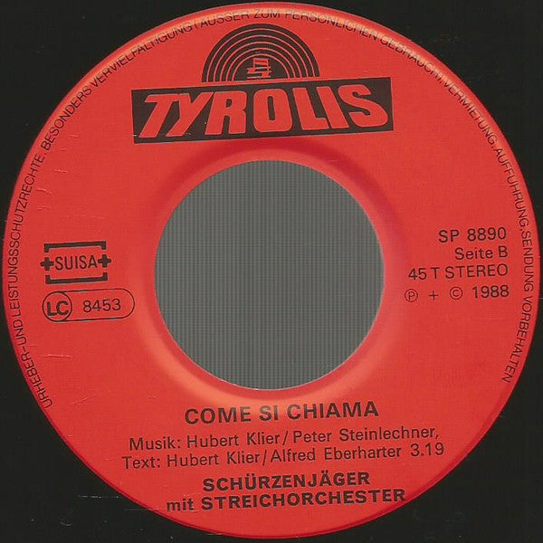 Schürzenjäger : Ischia-Isola Bella (7", Single)