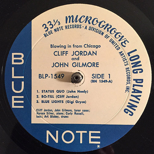 Cliff Jordan* / John Gilmore : Blowing In From Chicago (LP, Mono, RE)