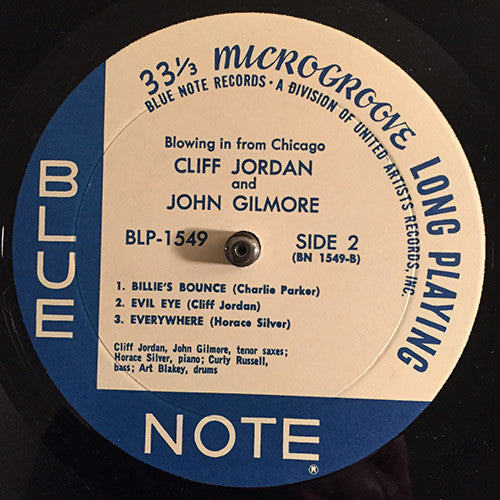 Cliff Jordan* / John Gilmore : Blowing In From Chicago (LP, Mono, RE)